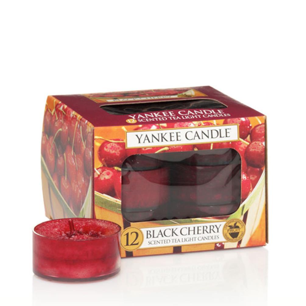 Yankee Candle Black Cherry Tea Lights (Pack of 12) £4.19